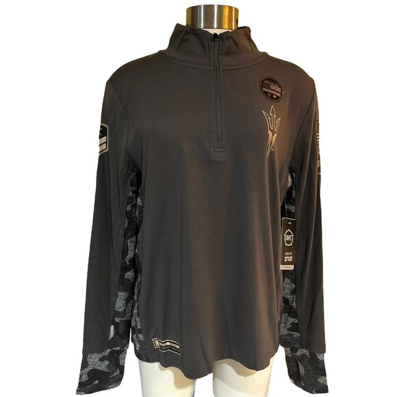 Colosseum Tops - NEW ASU Arizona State Sun Devils Colosseum OHT Camo 1/4 Zip Pullover Women's M